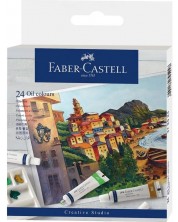 Vopsele de uleiи Faber-Castell - 24 de culori, 9 ml