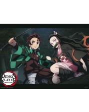 Maxi poster ABYstyle Animation: Demon Slayer - Tanjiro & Nezuko Fight	 -1