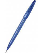 Marker pensula Pentel Sign Pen - SES15C, albastru 2 -1