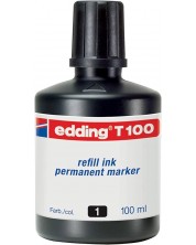 Edding T100 PM Ink - negru, 100 ml -1