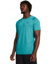 Tricou pentru bărbați Under Armour - HeatGear Fitted , albastru deschis -1