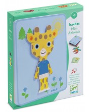 Joc magnetic Djeco - Inzebox, Animale amestecate - imagine 1