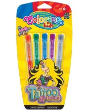 Markere pentru tatuaje Colorino Kids - 5 culori -1