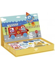 Carte magnetica Tooky Toy - Vehicule -1