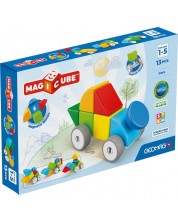 Constructor magnetic Geomag - Magicube, Mașinuțe, 13 piese - imagine 1