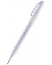 Marker pensula Pentel Sign Pen - SES15C, gri deschis -1