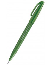 Marker pensula Pentel Sign Pen - SES15C, verde uleios -1