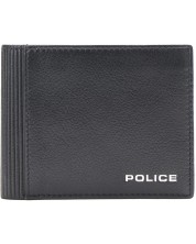 Portofel pentru bărbați Police - Xander, cu husă pentru monede, negru