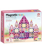 Constructor magnetic Joele – Castel, 48 de piese