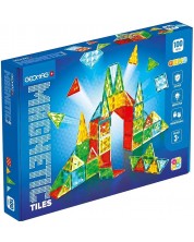 Constructor magnetic Geomag - Plăci colorate, 100 piese - imagine 1