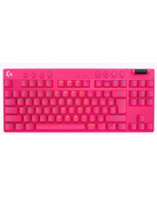 Logitech Tastatură mecanică - G Pro X TKL, fără fir, tactilă GX, roz