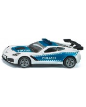 Mașinuță din metal Siku - Chevrolet Corvette Zr1 Police -1