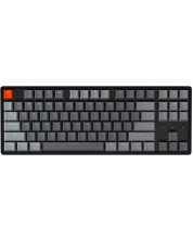 Tastatura mecanica Keychron - K8 HS TKL, maro optic, RGB, negru