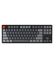 Tastatura mecanica Keychron - K8, TKL Aluminum, Clicky, neagra