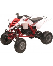 Jucărie metalică Newray - ATV Yamaha Raptor 660R, 1:12, albă