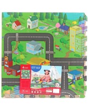 Puzzle moale Sun Ta Toys - Harta urbana, 4+8 piese