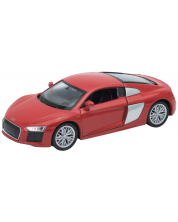 Mașină din metal Welly - Audi R8 V10, 1:34, roșu -1
