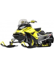 Jucărie metalică Newray - Motocicletă cu zăpadă Can-Am Ski-Doo MXZ XRS, 1:20, galbenă