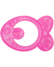 Dentitie moale pentru bebelusi Canpol - Pește, roz -1
