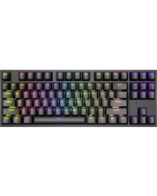 Tastatură mecanică Genesis - Thor 404 TKL, Gateron yellow pro, RGB, negru -1