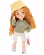 Păpușă moale Orange Toys Sweet Sisters - Sunny cu un pulover verde, 32 cm -1