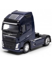 Jucărie metalică Welly - Camion remorcă Volvo FH, albastru închis, 1:32