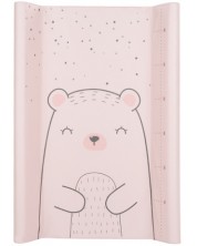 Salteluță moale de înfășat KikkaBoo - Bear with me, Pink, 70 x 50 cm