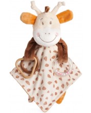 Jucarie moale pentru imbratisare Amek Toys - Girafa, 25 cm
