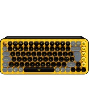 Tastatura mecanica Logitech - POP Keys, wireless, galbena/ neagra -1