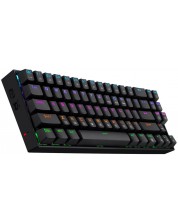 Tastatura mecanica Redragon - Deimos K599, wireless, Red, neagra