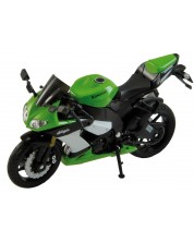 Motocicletă din metal Welly - Kawasaki Ninja ZX, 1:18 -1