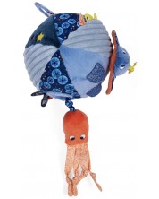 Jucărie moale cu activități Moulin Roty - Pește balon -1
