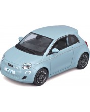 Mașinuță metalică Bburago - Fiat 500e, 1:24, albastru - imagine 1