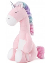 Jucărie moale pentru bebeluşi Tedsy - Unicorn, roz, 35 cm -1