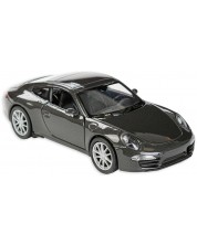 Masinuta din metal Toi Toys Welly - Porsche Carrera, gri inchis	