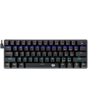 Tastatura mecanica Redragon - Jax K613-KB, brown, LED, neagra - imagine 1