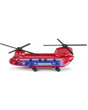 Jucarie metalica Siku - Elicopter de transport, rosu -1
