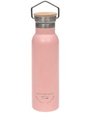 Sticlă metalică Lassig - Adventure, 460 ml, roz -1