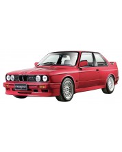 Mașinuță metalică Bburago - BMW 3-Series M3 (E30) 1988, 1:24, roșu - imagine 1