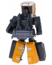 Robot metalic transformabil Raya Toys - 2 în 1 Buldozer, galben - imagine 1
