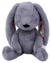 Jucărie moale de îmbrățișat Bali Bazoo - Rabbit, 32 cm, gri -1