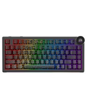 Tastatură mecanică AJAZZ - AK820 V2 PRO, wireless, Ajazz White Peach, RGB, neagră