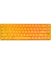 Tastatura mecanica Ducky - One 3 Daybreak SF 65%, MX Silver, galbena -1