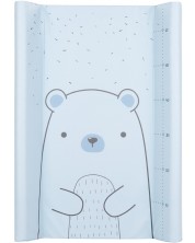Salteluță moale de înfășat KikkaBoo - Bear with me, Blue, 80 x 50 cm
