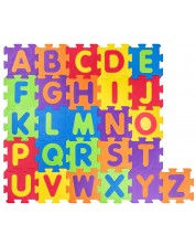 Puzzle moale pentru podea Woody cu spuma EVA - Alfabet englezesc