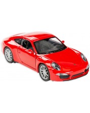 Masinuta din metal Toi Toys Welly - Porsche Carrera, rosie	