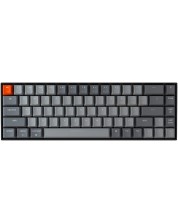 Tastatura mecanica Keychron - K6 HS 65%, Gateron Brown, RGB, gri