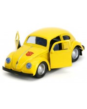 Carucior metalic Jada Transformers - Bumblebee, VW Beetle, 1:32, galben
