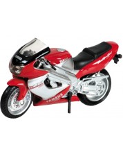 Motocicletă din metal Welly - Yamaha YZF1000R, 1:18 -1