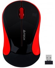 A4tech G3-270N-4 V-Track Mouse optic wireless, negru-rosu -1